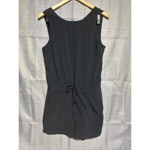 Athleta Romper One Piece Shorts in Black Women's Size Small Stretch Athleisure